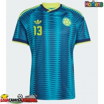 Camisa de Futebol Colômbia Yerry Mina #13 Equipamento Secundário Mundo 2026 Manga Curta